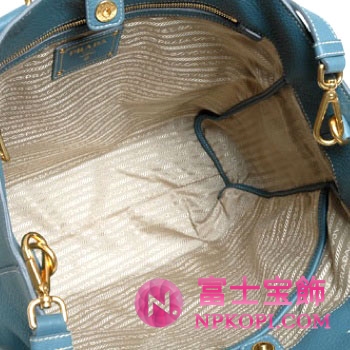 プラダ（PRADA）VITELLO DAINO　レディース2wayトートバッグ　マリンブルー　BN1713-BBE-F16 
